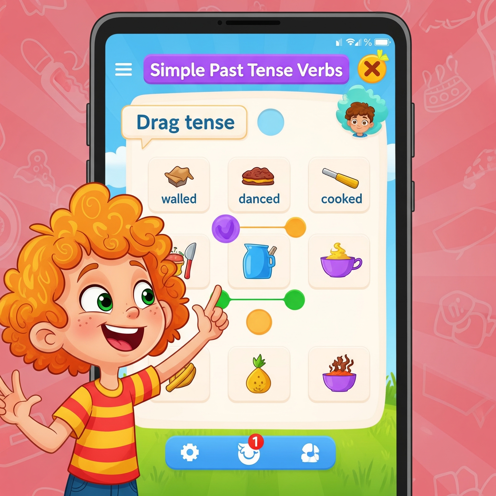 Simple Past Verbs Game