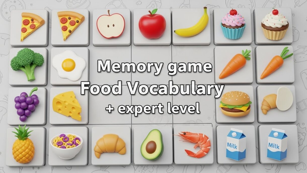 food memory game