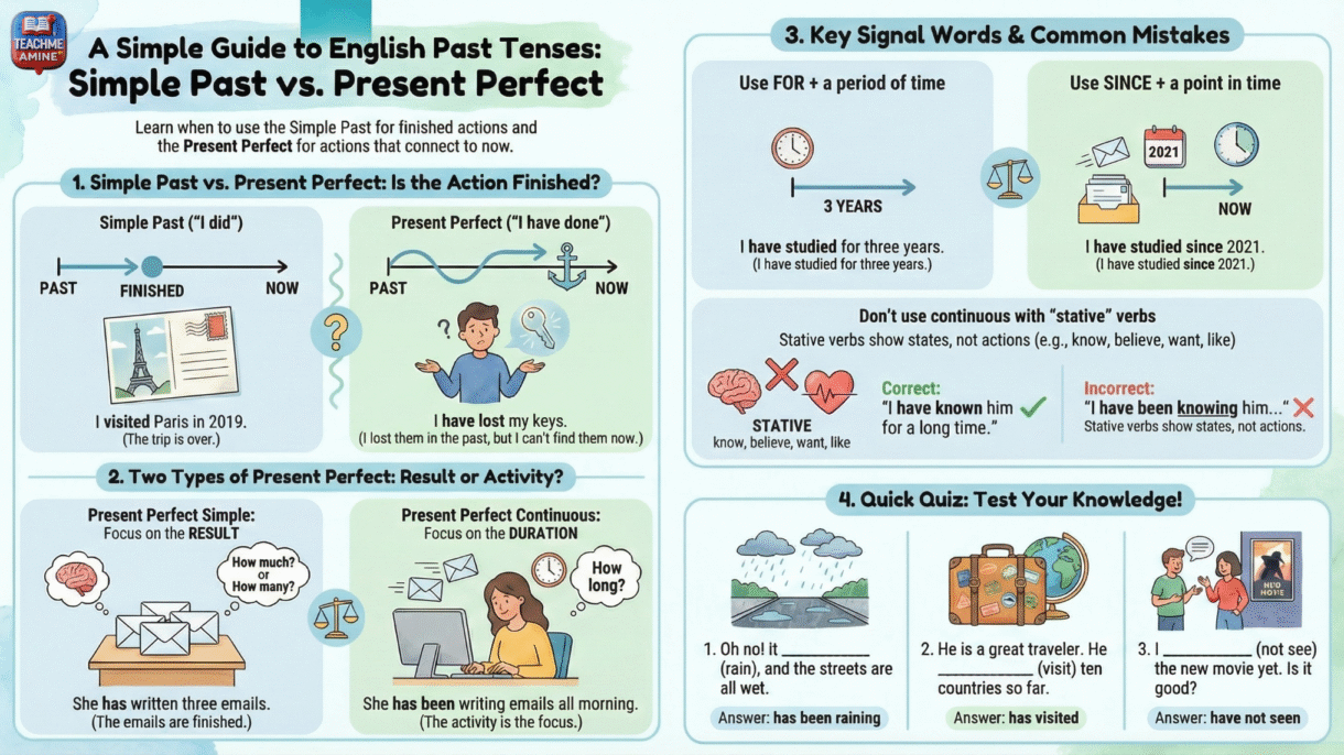 present perfect simple vs continuous