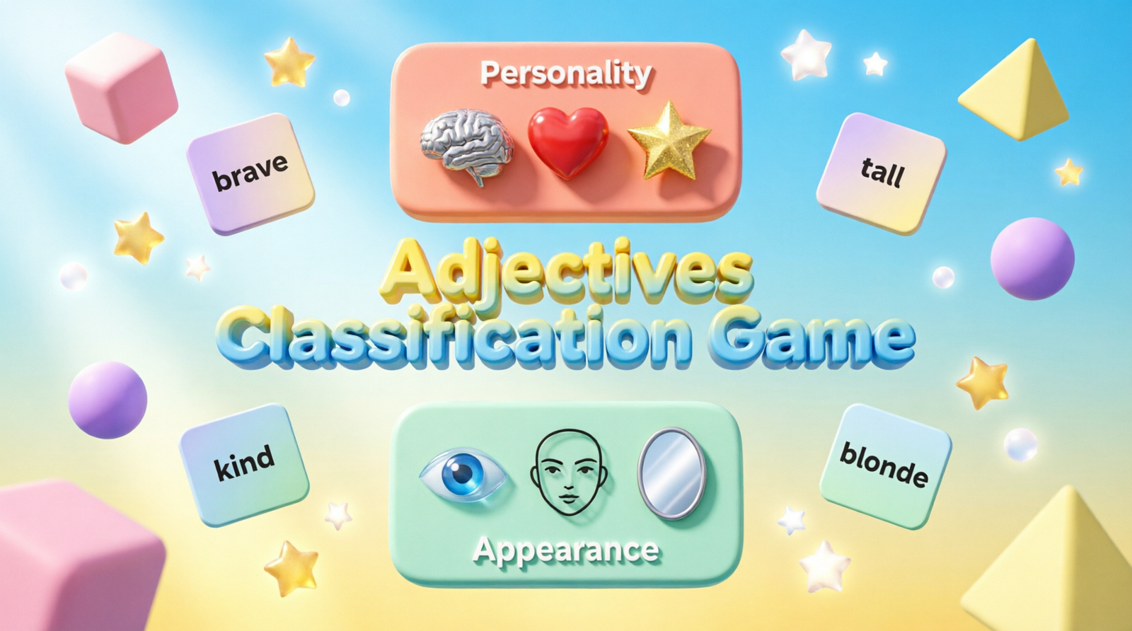 Personality Vs appearance Adjectives
